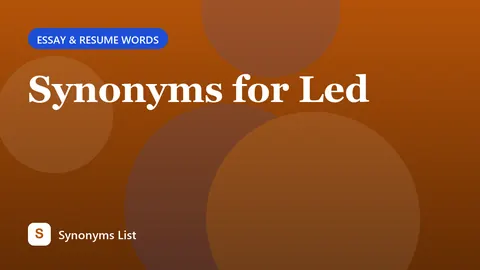 Synonyms for Led