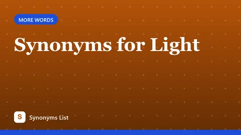 Synonyms for Light