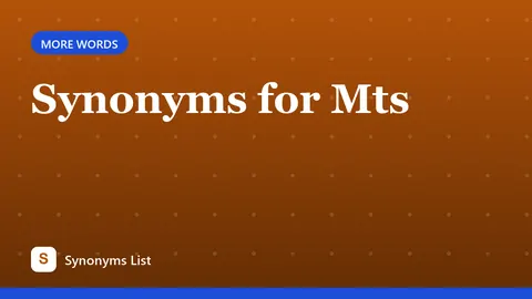 Synonyms for Mts