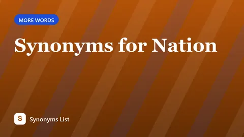 Synonyms for Nation