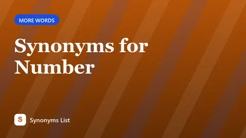 Synonyms for Number