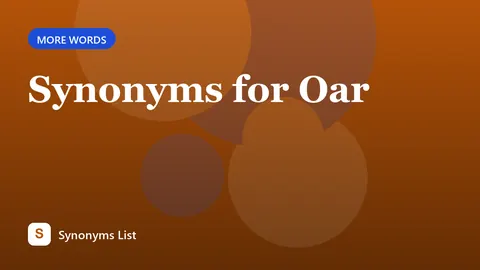 Synonyms for Oar
