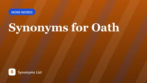 Synonyms for Oath
