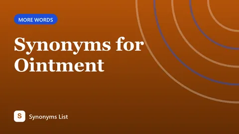 Synonyms for Ointment