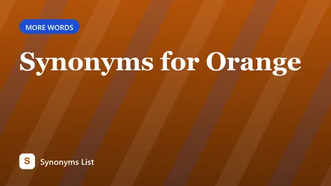 Synonyms for Orange