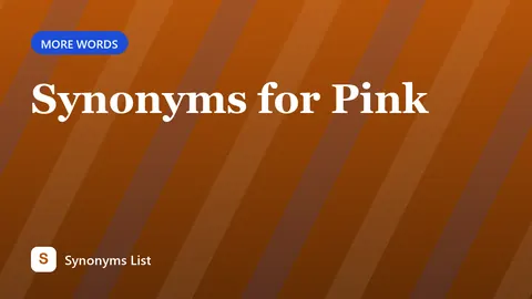 Synonyms for Pink