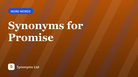 Synonyms for Promise