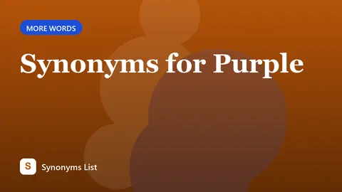 Synonyms for Purple