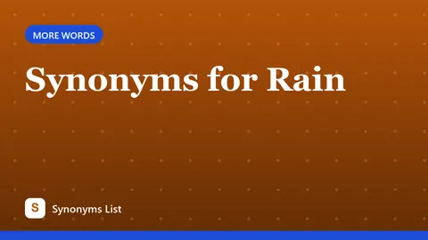 Synonyms for Rain