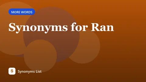 Synonyms for Ran