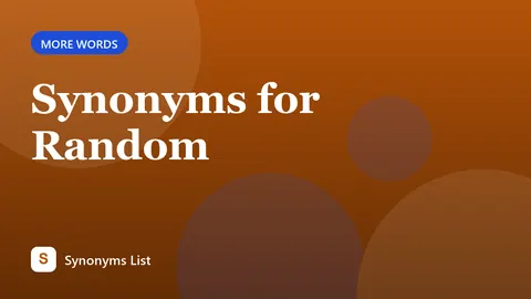 Synonyms for Random