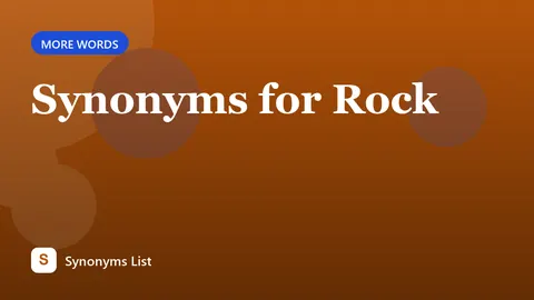 Synonyms for Rock