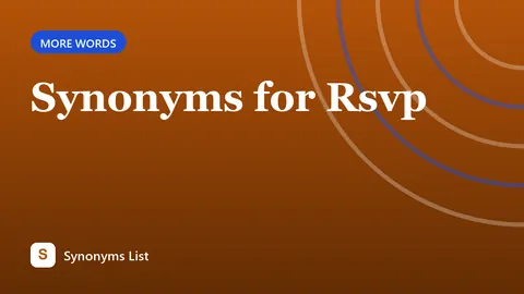 Synonyms for Rsvp