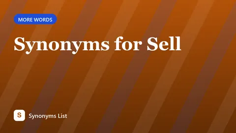 Synonyms for Sell