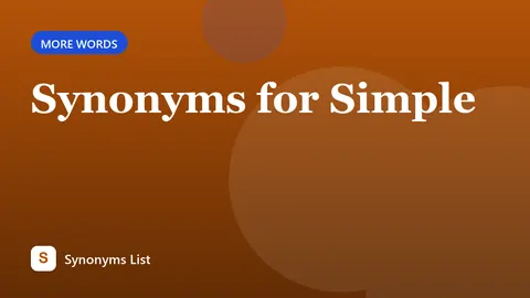 Synonyms for Simple