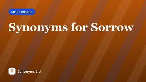 Synonyms for Sorrow