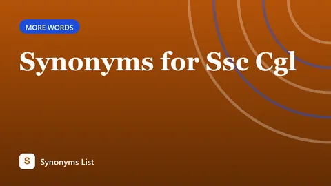 Synonyms for Ssc Cgl