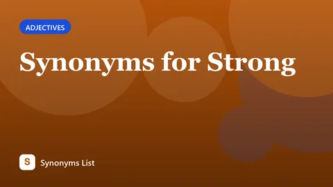 Synonyms for Strong