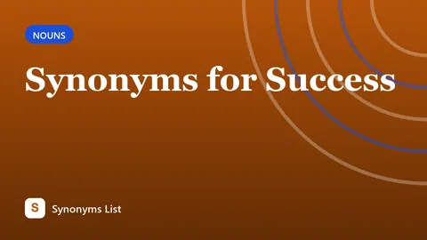 Synonyms for Success