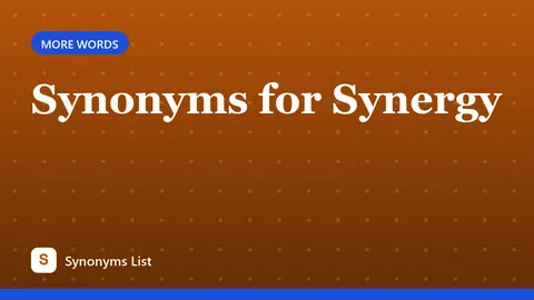 Synonyms for Synergy