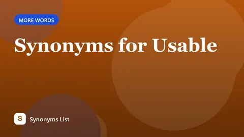 Synonyms for Usable