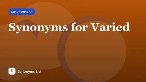 Synonyms for Varied