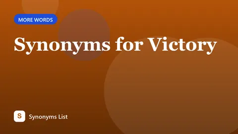 Synonyms for Victory