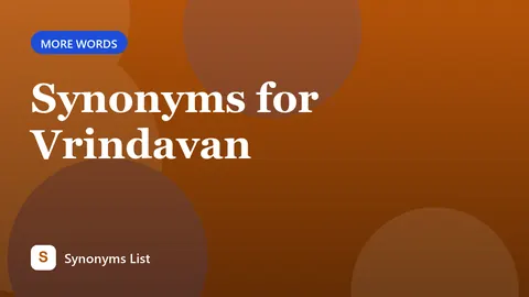 Synonyms for Vrindavan