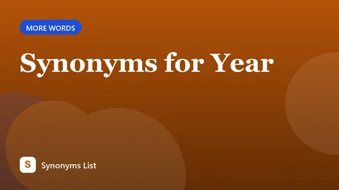 Synonyms for Year
