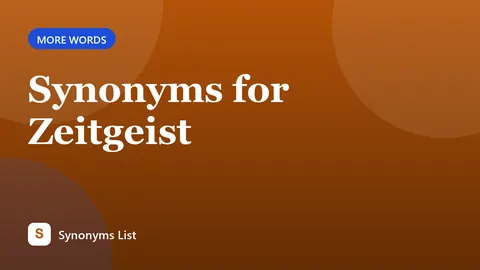 Synonyms for Zeitgeist