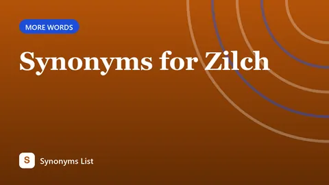 Synonyms for Zilch