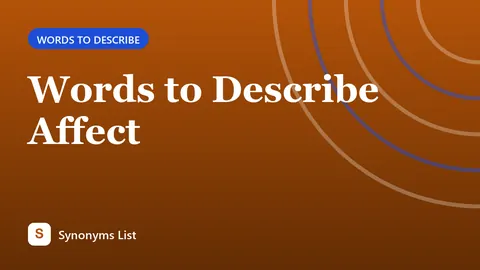 Words to Describe Affect