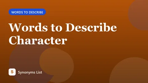 Words to Describe Character