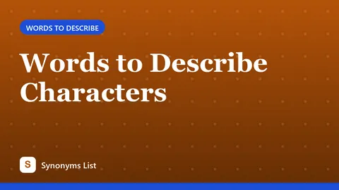 Words to Describe Characters