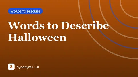 Words to Describe Halloween
