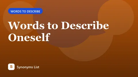 Words to Describe Oneself