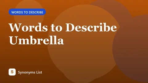 Words to Describe Umbrella