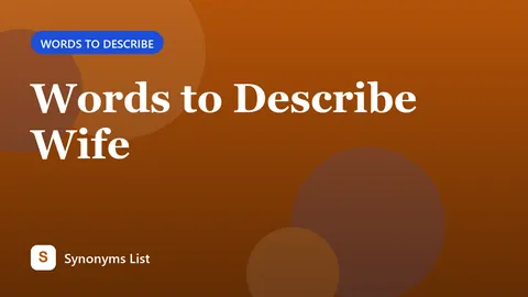 Words to Describe Wife